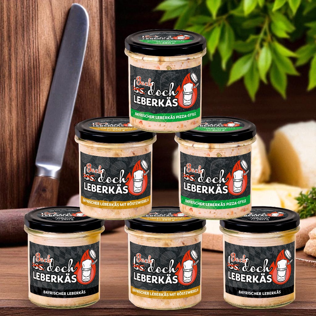 Iss doch Leberkäs im Glas - Probierset (6er Set)