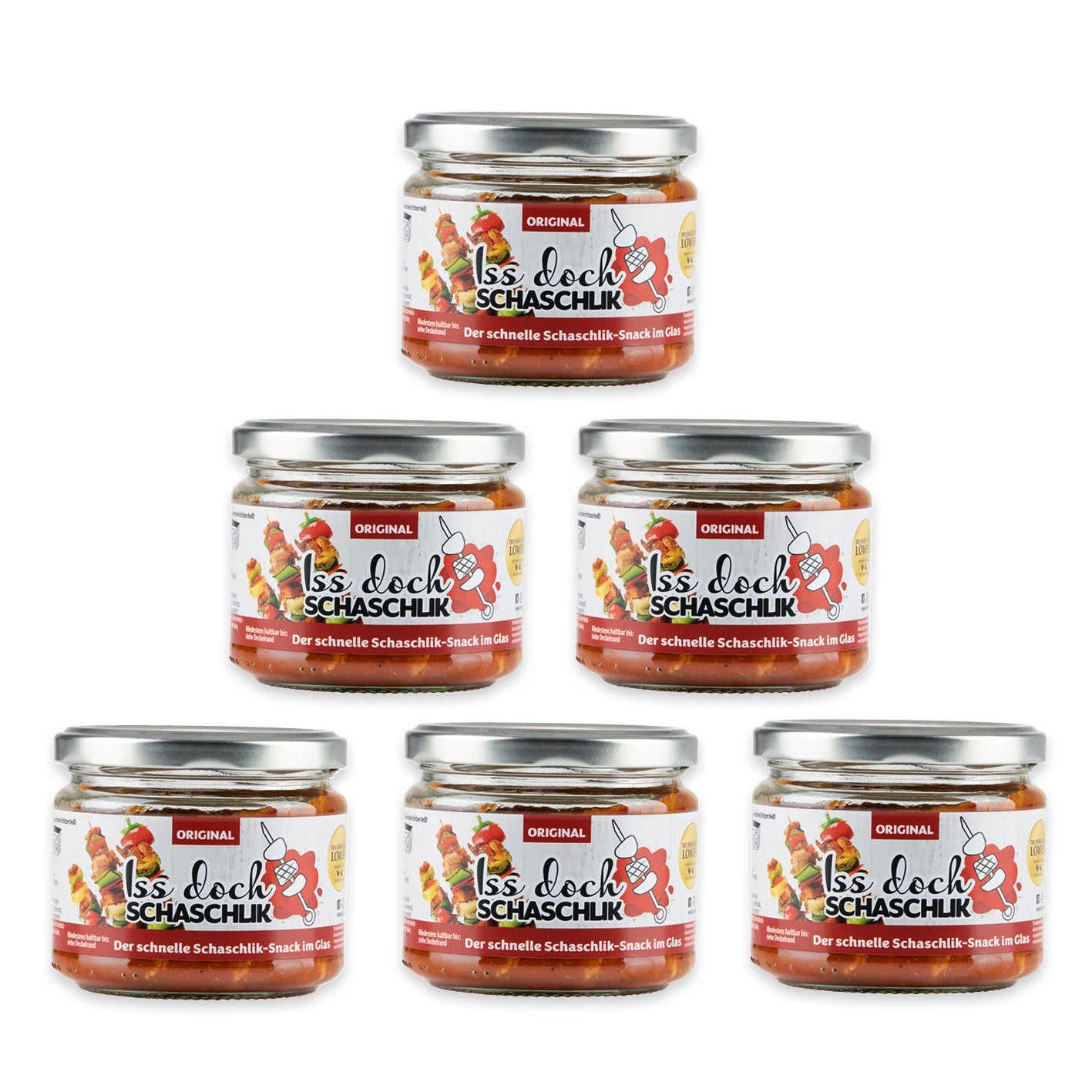 Schaschlik-Snack Schwein - 6er-Set