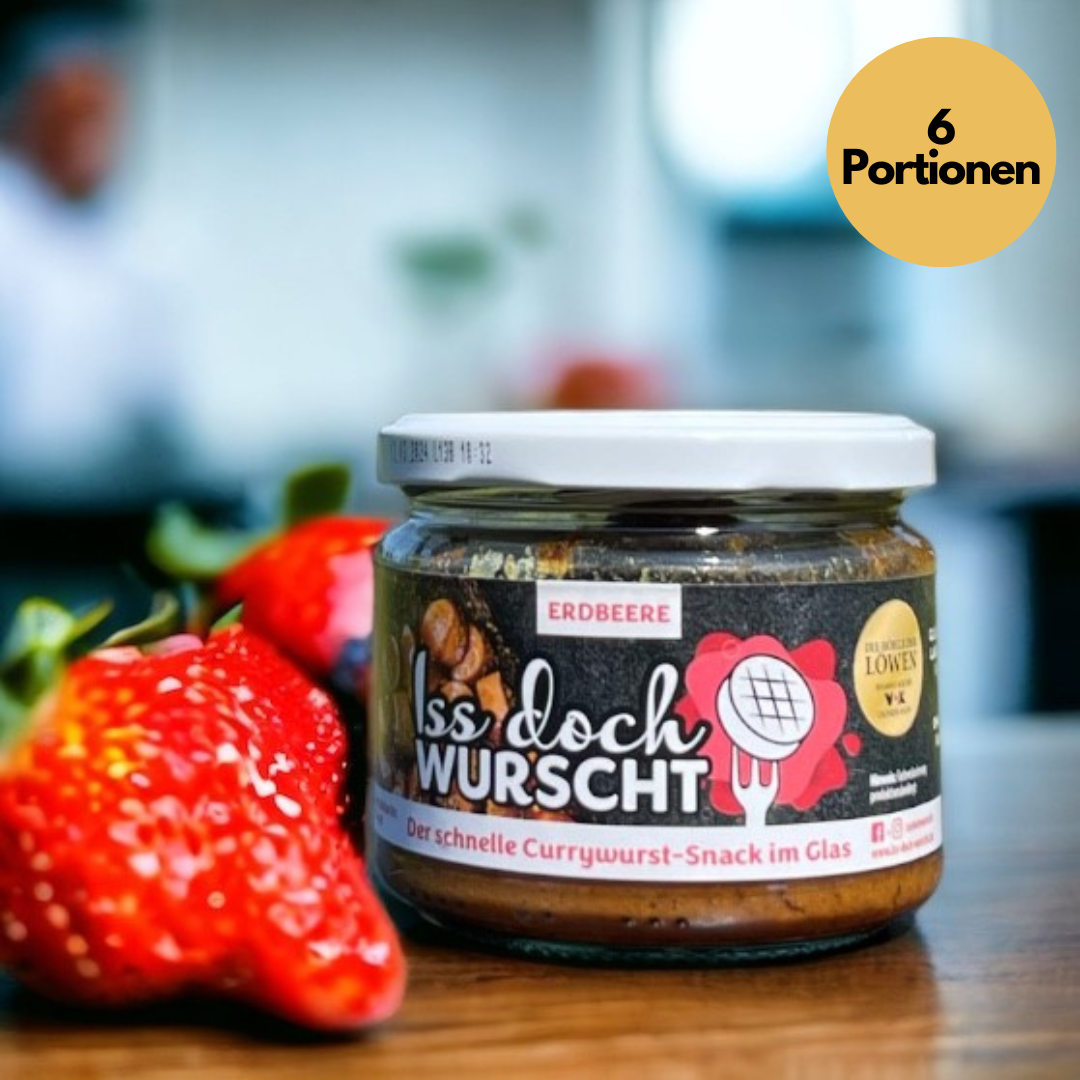 Currywurst-Snack Erdbeere - 6er-Set