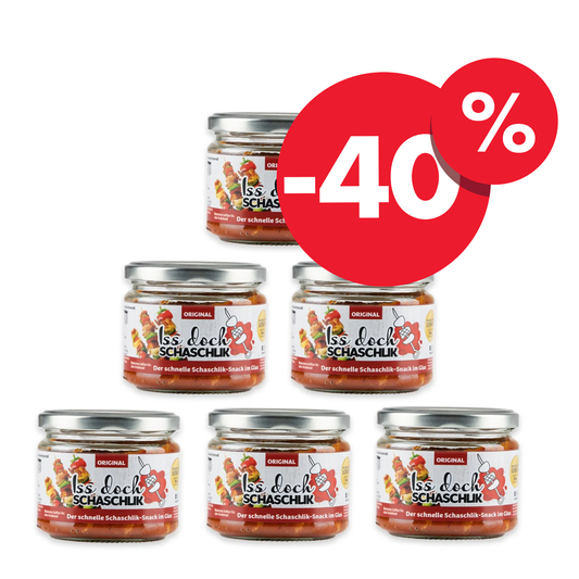 Schaschlik-Snack Schwein - 6er-Set