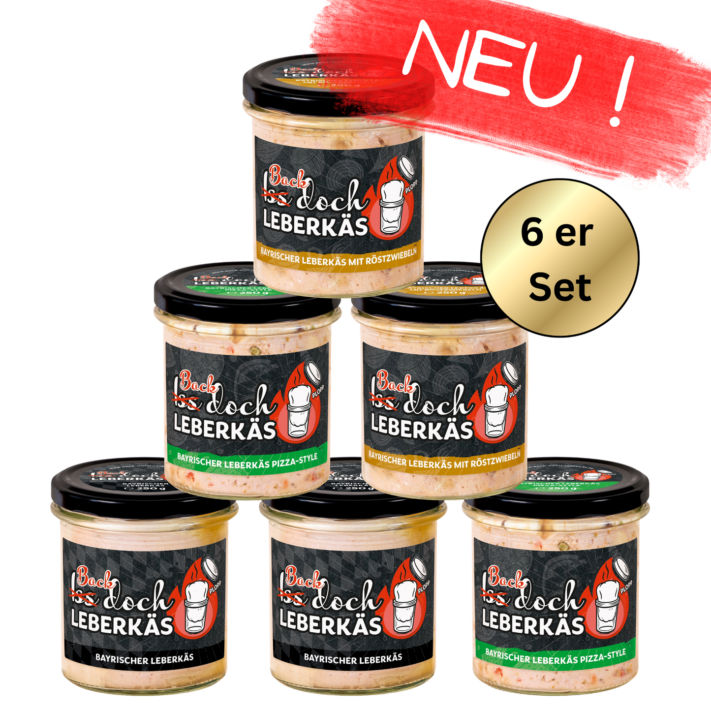 Iss doch Leberkäs Probierset (6er Set)
