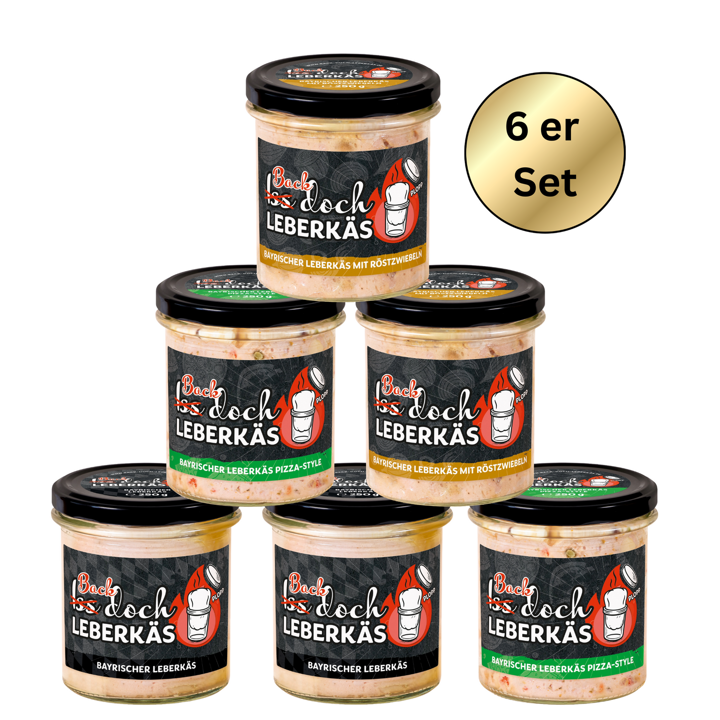 Iss doch Leberkäs Probierset (6er Set)