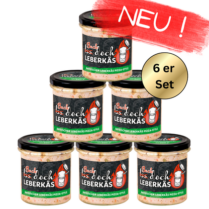 Iss doch Leberkäs - Pizza Style - 6er Set