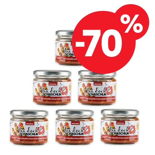 Schaschlik-Snack Schwein - 6er-Set