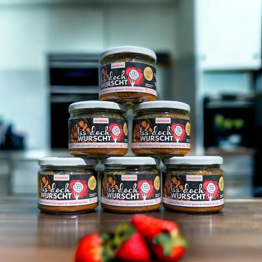 Currywurst-Snack Erdbeere - 6er-Set