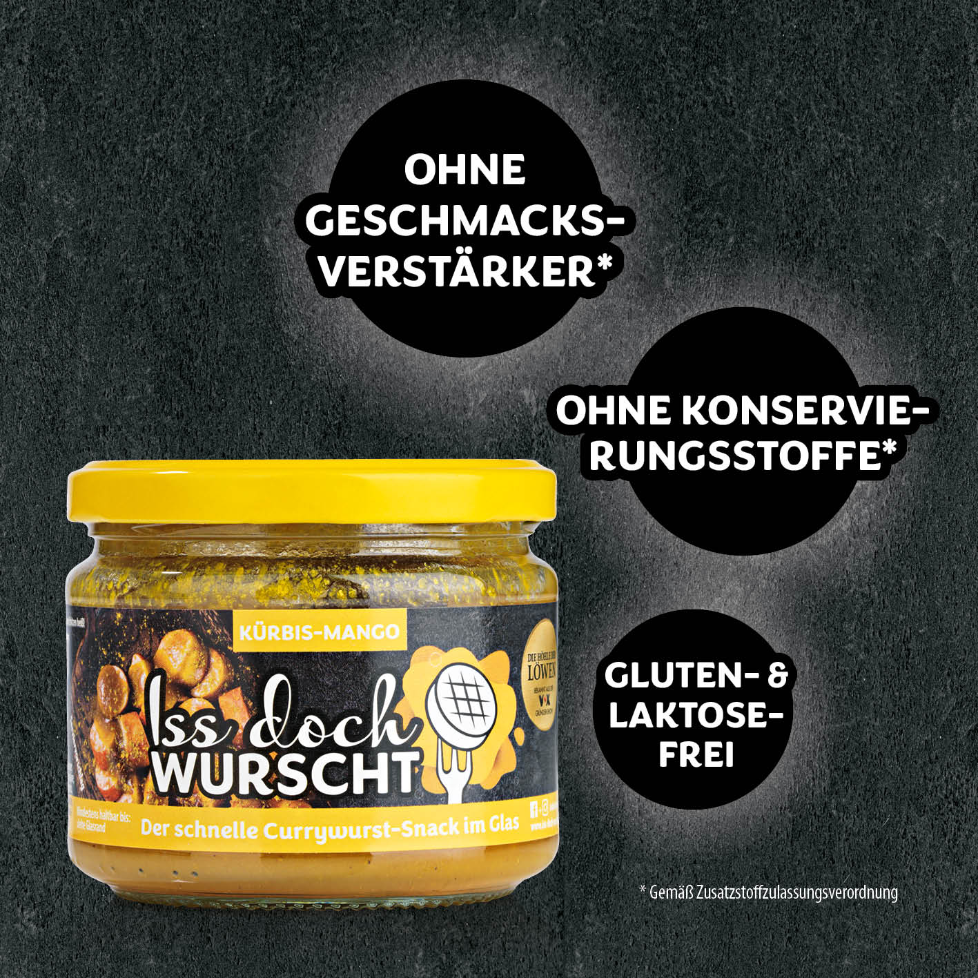 Currywurst-Snack Kürbis-Mango - 6er-Set