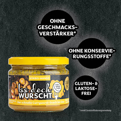 Currywurst-Snack Kürbis-Mango - 6er-Set