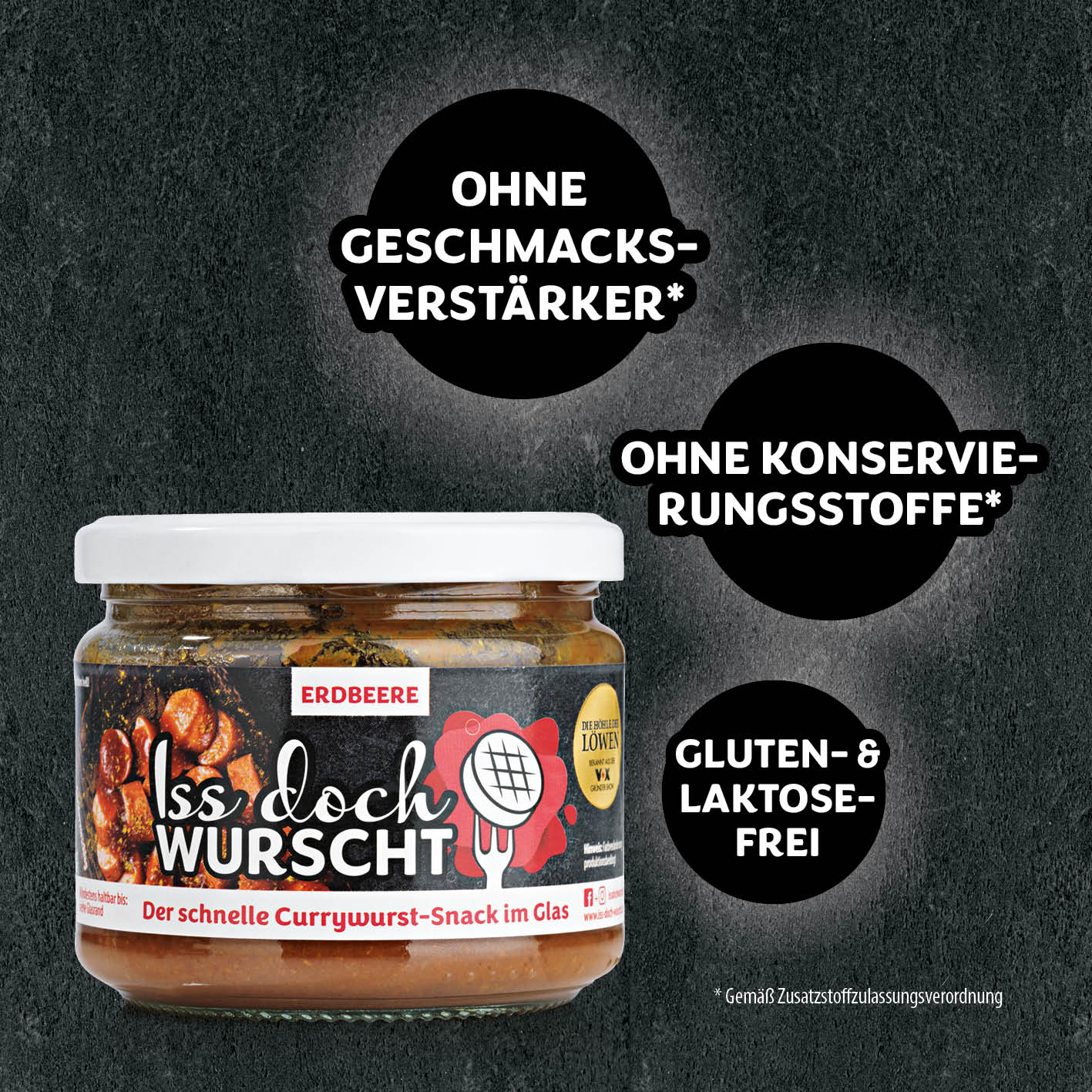 Currywurst-Snack Erdbeere - 6er-Set